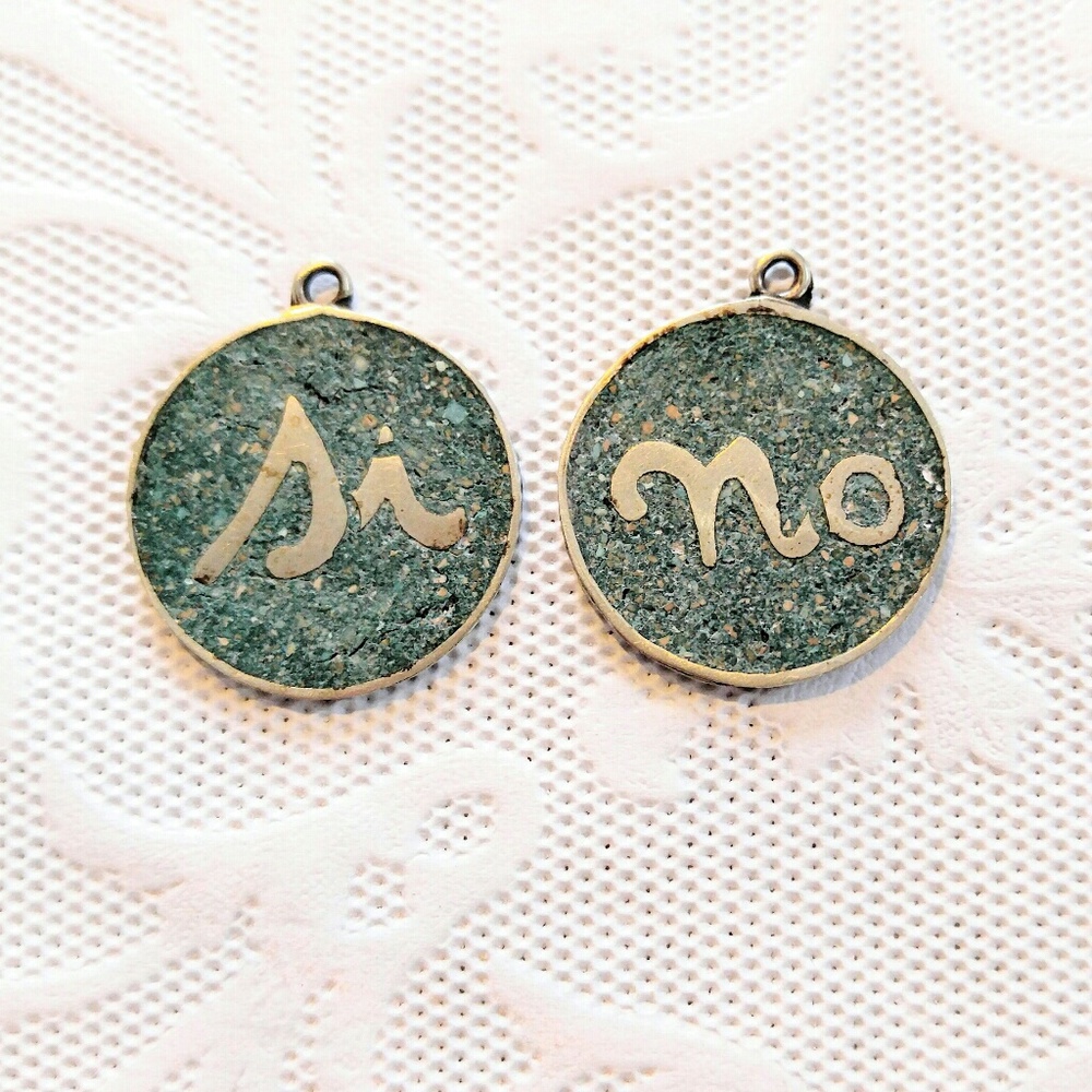 SALE! Vintage Si/Yes/No Spanish Turquoise-Sterling